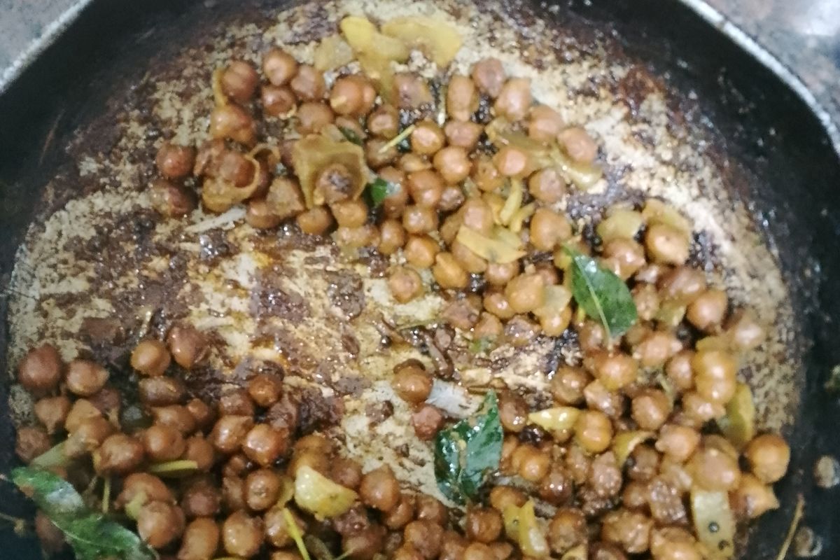 Warm Coconut Chickpea Salad